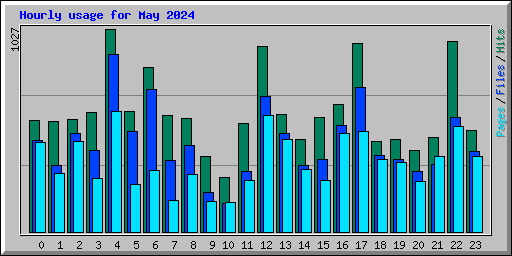 Hourly usage for May 2024